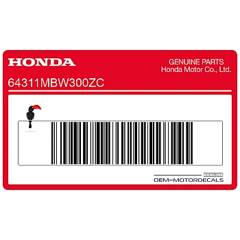 Belly pan decal