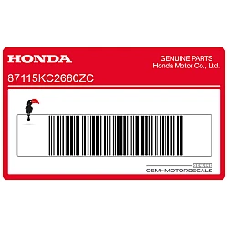 Autocollant de réservoir, côté gauche