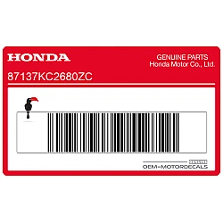 Autocollant de capot de cadre, côté gauche