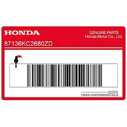 Frame cowling decal, right side