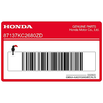 Autocollant de capot de cadre, côté gauche