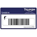 Brandstof tank Triumph sticker