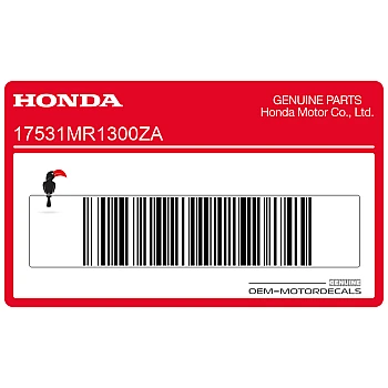 Pegatina de depósito de combustible Honda