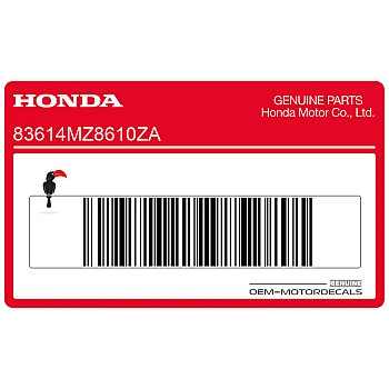Adesivo fiancata Honda