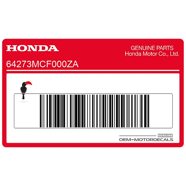 Honda VTR1000 SP Aufkleber untere Verkleidung rechte Seite OEM 64273MCF000ZA