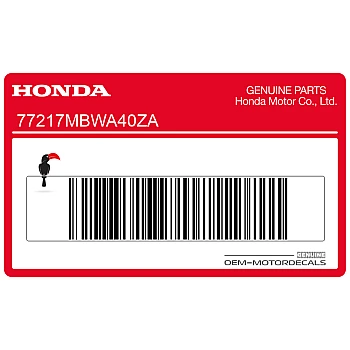 Autocollant carénage arrière queue