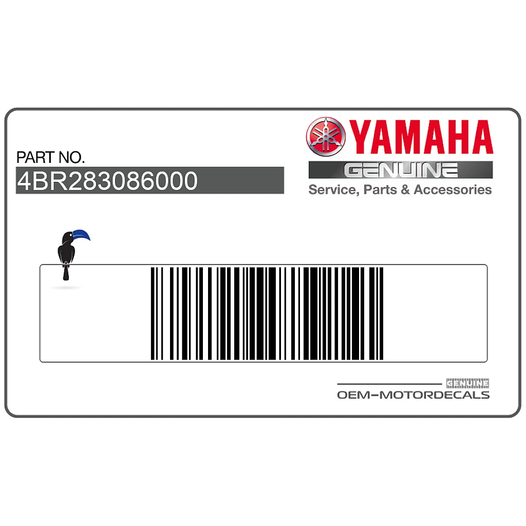 Yamaha XJ600S Diversion Set emblemi carenatura laterale YAMAHA OEM 4BR283086000