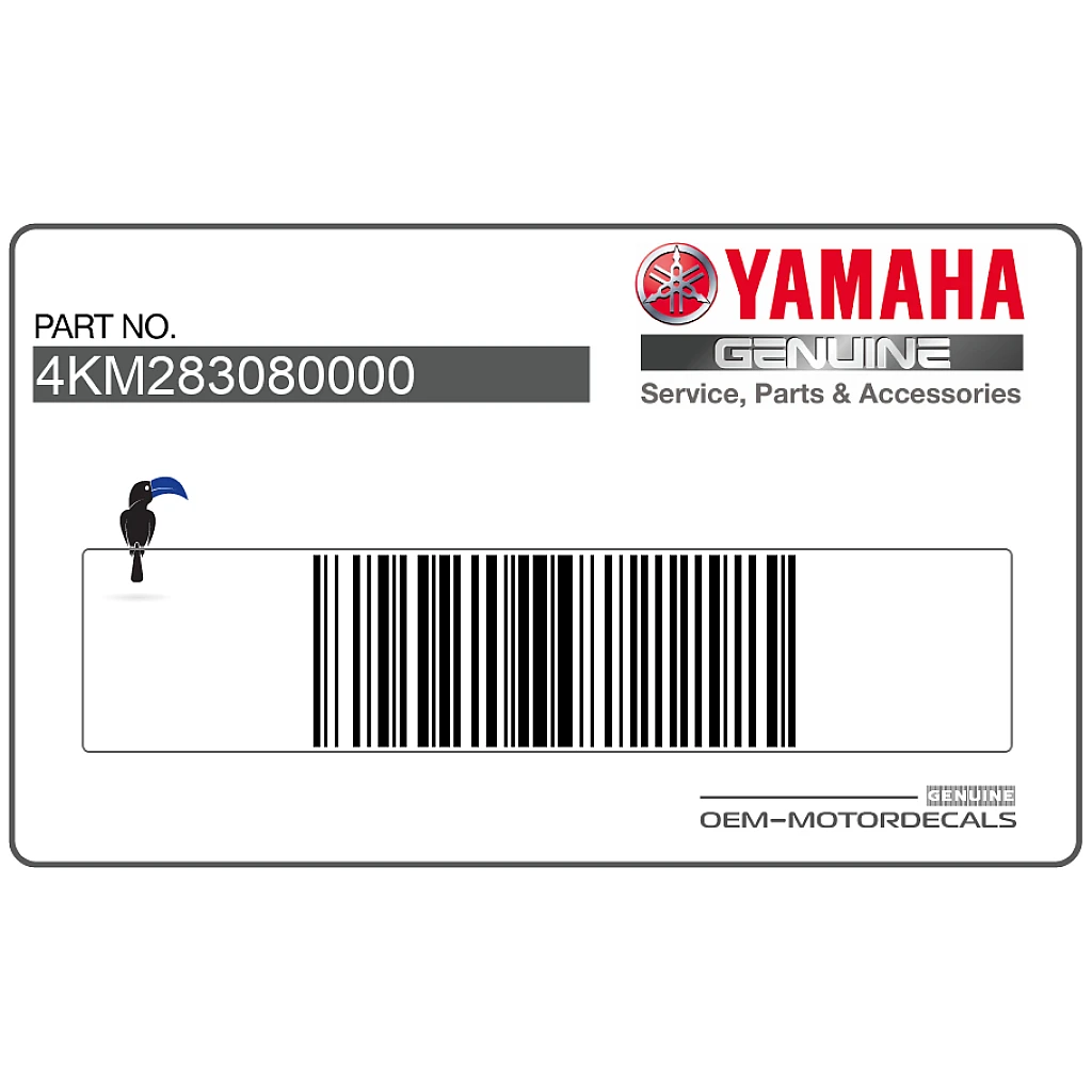 Jeu d'emblèmes Yamaha XJ900S Diversion pour flanc de carénage OEM 4KM283080000