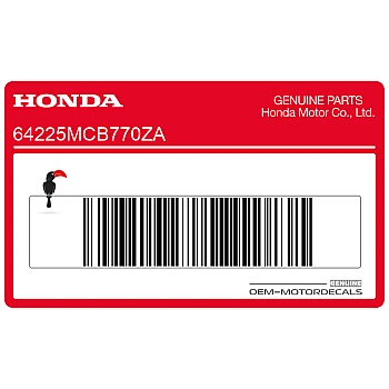 Side cowling decal