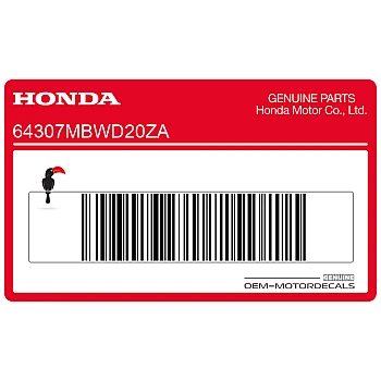 Belly pan decal, right side