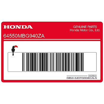 Zijpaneel sticker, rechterkant