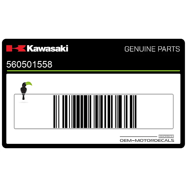 Kawasaki ZZ-R Zijkap Logo Sticker OEM 560501558