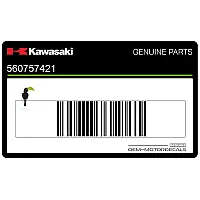 KAWASAKI Autocollant de coque arrière, côté droit, inférieur 56075-7421