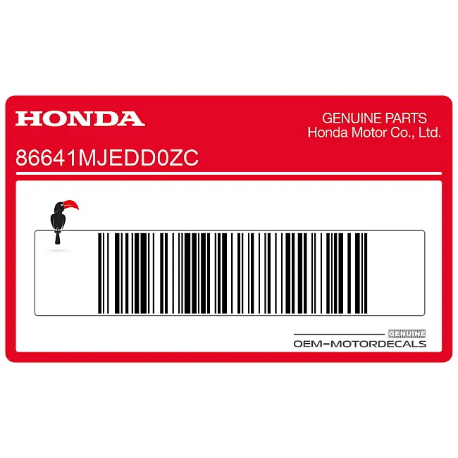 Honda CBR650F Adesivo CBR Cupolino Superiore Destro OEM 86641MJEDD0ZC