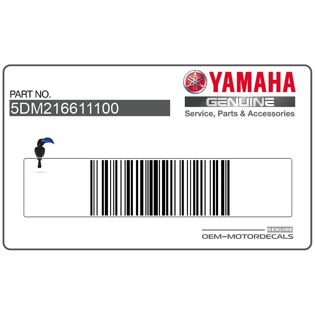 Yamaha FZS600 FAZER Adesivo Codone Sinistro OEM 5DM216611100