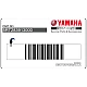 Yamaha FZS600 FAZER Adesivo Grafica Carenatura Laterale Sinistra OEM 5RT283913000 Autentico Vinile Originale di Fabbrica