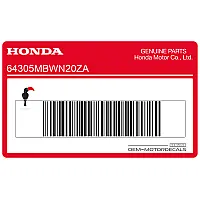 HONDA CBR600F untere Verkleidung Aufkleber, rechte Seite 64305-MBW-N20ZA