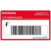 HONDA Kraftstofftank CBR Aufkleber, linke Seite 17512-MBW-A20ZA