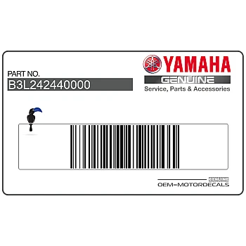 Tankcover Yamaha graphic, linkerzijde