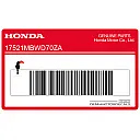 Autocollant de réservoir, côté droit