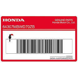 Belly pan decal, right side