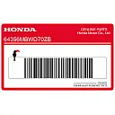 Autocollant de sabot moteur, côté gauche