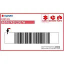 Sticker voor achterkuip, linkerkant