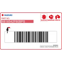 SUZUKI Naklejka na tylną owiewkę siedzenia Suzuki GSX1400 68165-42F60-BPS