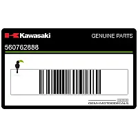 KAWASAKI Adesivo convogliatore radiatore, lato sinistro 56076-2888