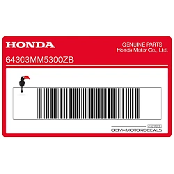 Frame cowling decal