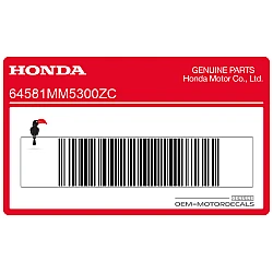 Tank cover sticker, rechterkant