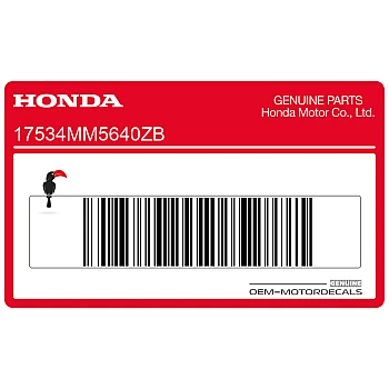 Pegatina tanque, lado izquierdo