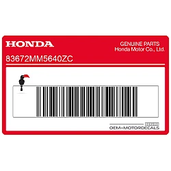 Pegatina colin, lado derecho