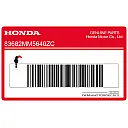 Autocollant de coque arrière, côté gauche