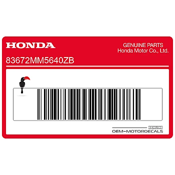 Pegatina de la cubierta del marco, lado derecho