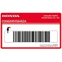 Autocollant de coque arrière, côté gauche