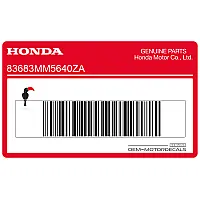 HONDA Autocollant de flanc de carénage, côté gauche 83683-MM5-640ZA