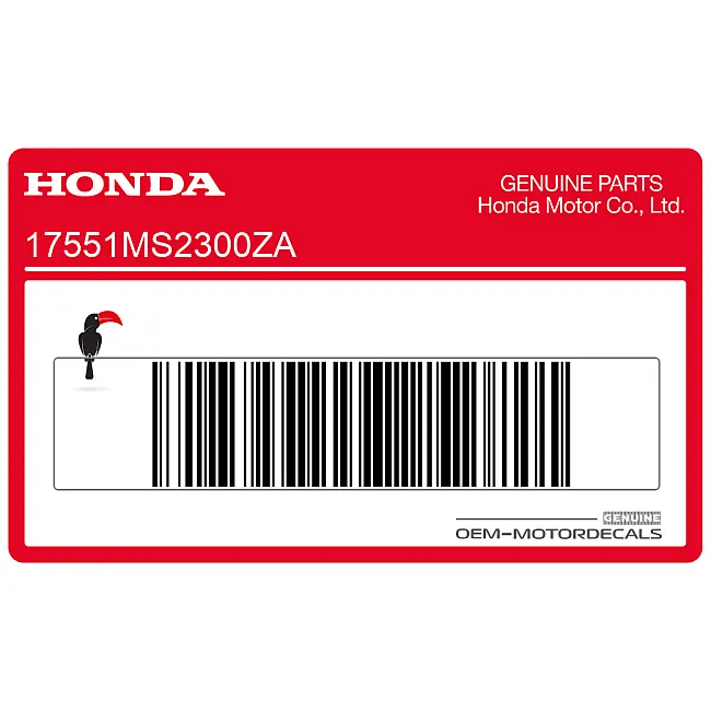 Honda CBR1000F Pegatina Logo CBR Depósito Derecho OEM 17551MS2300ZA