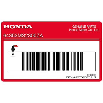 Framecover sticker, linkerkant