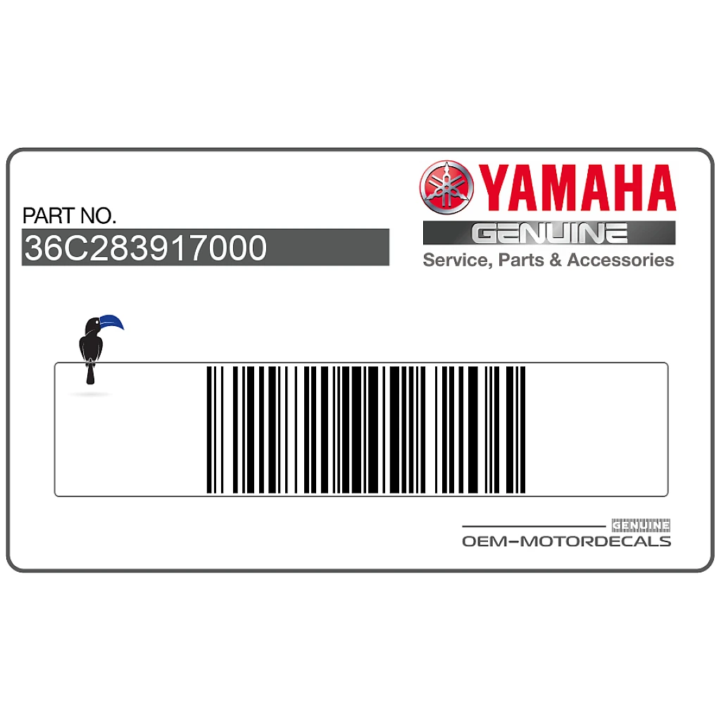 Yamaha XJ6S Diversion Front Upper Fairing Diversion Graphic Left Side OEM 36C283917000