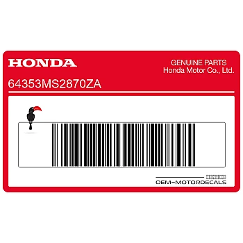 Framecover sticker, linkerkant