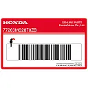 Kontpaneel sticker