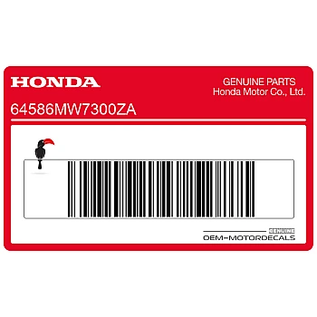 Naklejka na osłonę zbiornika, prawa strona