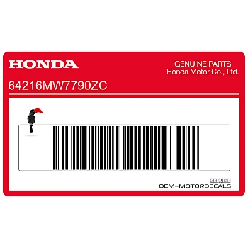 Kanzel / Oberteil Verkleidung Aufkleber, Rechte Seite