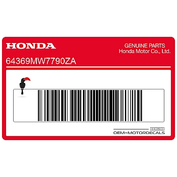 Seitenverkleidung Aufkleber, Linke Seite