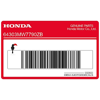 Rahmenabdeckungsaufkleber, rechte Seite