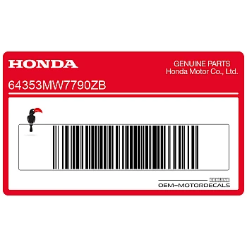 Framecover sticker, linkerkant