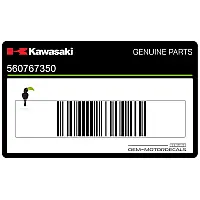 KAWASAKI Pegatina cubierta tanque, lado izquierdo 56076-7350