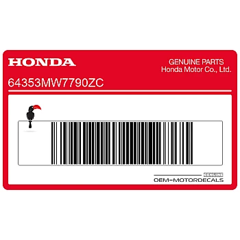 Framecover sticker, linkerkant