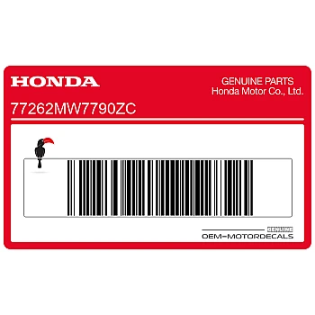 Naklejka na tylną owiewkę / zadupek, lewa strona